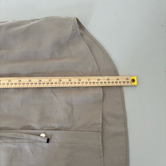 Zara Wome'ns Size Large Button Front Oversized Drawstring Tunic Top Shirt Dress - Picture 10 of 13